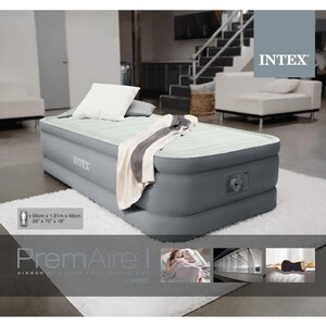 Надувная кровать с насосом Premaire I 99*191*46 см INTEX фото 9