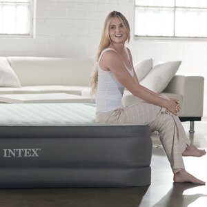 Надувная кровать с насосом Premaire I 99*191*46 см INTEX фото 8