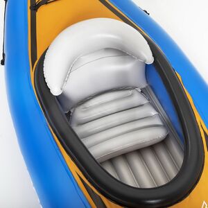 Надувная байдарка Champion-X1 одноместная 275*81 см + насос и весла Bestway фото 4