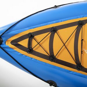 Надувная байдарка Champion-X1 одноместная 275*81 см + насос и весла Bestway фото 5