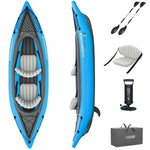 Надувная байдарка Champion-X2 (Чемпион -Икс2) двухместная 331*88 см + насос и весла Bestway (Бествей) фото 12