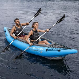Надувная байдарка Champion-X2 (Чемпион -Икс2) двухместная 331*88 см + насос и весла Bestway (Бествей) фото 7