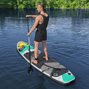 Надувной сап борд SUP Aqua Wander Travel 305*84 см с аксессуарами Bestway фото 1