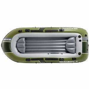 Надувная лодка Seahawk (Сихоук) четырехместная 351*145*48 см + насос и весла INTEX (Интекс) фото 9