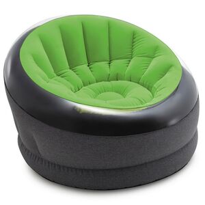 Надувное кресло Empire Chair 112*109*69 см зелёное INTEX фото 1