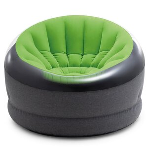 Надувное кресло Empire Chair 112*109*69 см зелёное INTEX фото 3