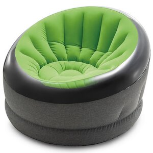 Надувное кресло Empire Chair 112*109*69 см зелёное INTEX фото 4