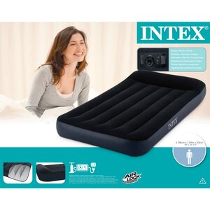 Надувной матрас с насосом Pillow Rest Classic 99*191*23 см INTEX фото 4