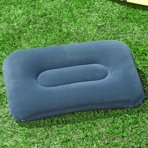 Надувная подушка 42*26*10 см синяя, флокированная Bestway фото 5