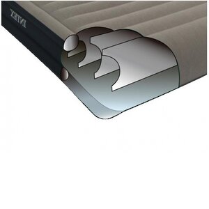 Надувная кровать Queen Deluxe Mid Rise Pillow Rest Bed с электрическим насосом, 152х203х41 см INTEX фото 2