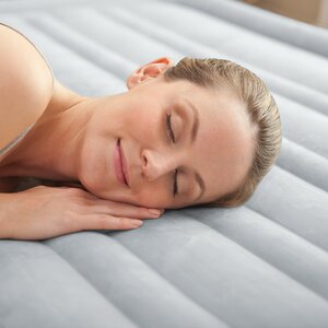 Надувная кровать с насосом Comfort-Plush 99*191*33 см INTEX фото 5
