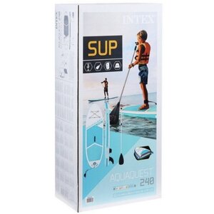 Сапборд Aqua Quest 240*76 см с аксессуарами, надувной INTEX фото 12