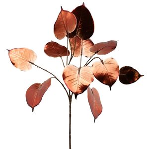 Декоративная ветка Тилия Каро 60 см медная (EDG, Италия). Артикул: 682832-28