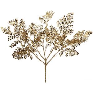 Декоративная ветка Олеандро 46 см золотая (EDG, Италия). Артикул: 683093-01