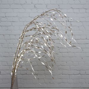 Декоративная ветка Вавилонская Ива 119 см серебристая (EDG, Италия). Артикул: 683118-02