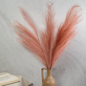 Декоративная ветка с перьями Коко Пальмьери 100 см, розовая (EDG, Италия). Артикул: 683441-53