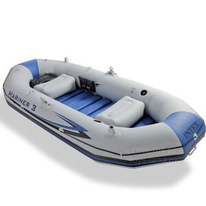 Надувная лодка Mariner-3 Set 297*127*46 см + насос и весла INTEX фото 1