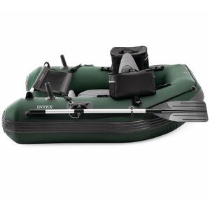 Надувная лодка для рыбалки Big Catch Pro 165*119*38 см + насос и весла INTEX фото 3