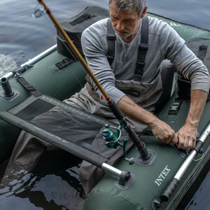 Надувная лодка для рыбалки Big Catch Pro (Биг Кач Про) 165*119*38 см + насос и весла INTEX (Интекс) фото 4