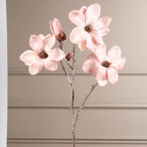 Искусственная ветка Магнолия Азура 91 см пудрово-розовая EDG (ЭДГ) фото 2
