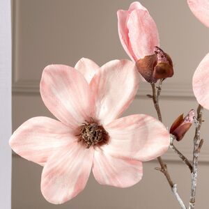 Искусственная ветка Магнолия Азура 91 см пудрово-розовая EDG (ЭДГ) фото 5