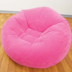 Надувное кресло Beanless Bag Chair 107*104*69 см розовое INTEX фото 1