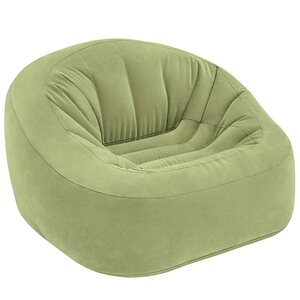 Надувное кресло Beanless Bag Chair 124*119*76 см зеленое INTEX фото 2