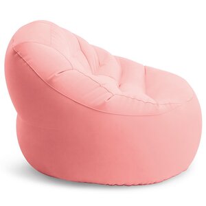 Надувное кресло Beanless Bag Chair 112*104*74 см коралловое INTEX фото 4