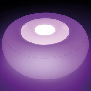 Надувной пуф Энджи с разноцветной подсветкой 86*33 см INTEX фото 7