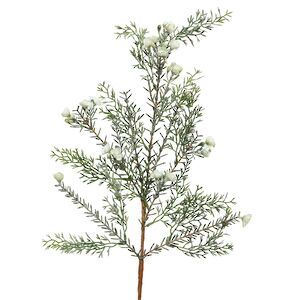 Искусственная ветка Хамелациум белый 70 см Kaemingk фото 5