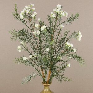 Искусственная ветка Хамелациум белый 70 см Kaemingk фото 3