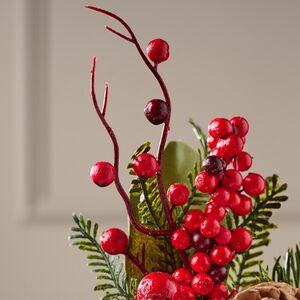 Хвойная Ветка с Ягодами 20 см, ЛИТАЯ + ПВХ Kaemingk фото 2