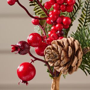 Хвойная Ветка с Ягодами 20 см, ЛИТАЯ + ПВХ Kaemingk фото 5
