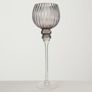 Набор стеклянных подсвечников - бокалов Модена 30-40 см серый, 3 шт Boltze (Больтце) фото 3