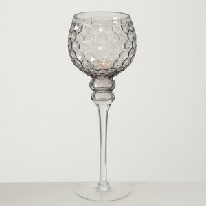 Набор стеклянных подсвечников - бокалов Модена 30-40 см серый, 3 шт Boltze фото 7