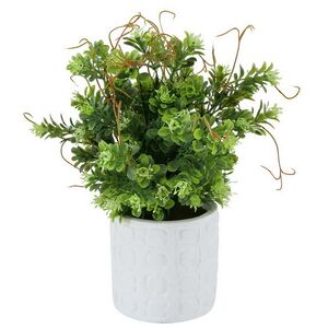 Искусственное растение в горшке Boxwood 29 см белый Boltze фото 6