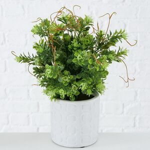 Искусственное растение в горшке Boxwood 29 см белый