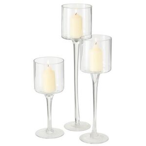 Набор стеклянных подсвечников - бокалов Purello Alto 30-50 см, 3 шт Boltze (Больтце) фото 6