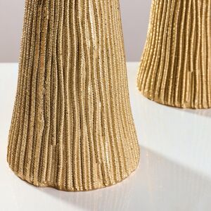 Декоративный подсвечник Tassel 21 см золотой EDG (ЭДГ) фото 5