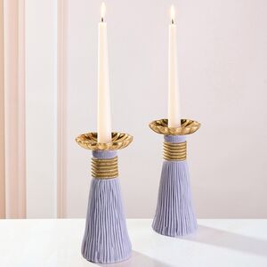 Декоративный подсвечник Tassel 21 см лавандовый