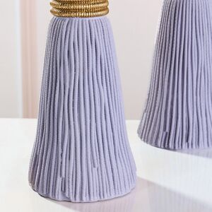 Декоративный подсвечник Tassel 21 см лавандовый EDG (ЭДГ) фото 5