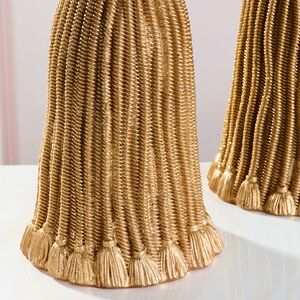 Декоративный подсвечник Grande Tassel 26 см золотой EDG фото 5