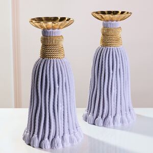 Декоративный подсвечник Grande Tassel 26 см лавандовый EDG фото 5