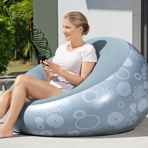 Надувное кресло Inflate Chair 112*66 см синее Bestway фото 2