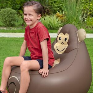 Детское надувное кресло Cozy Critters - Обезьянка 72*72*64 см Bestway (Бествей) фото 7