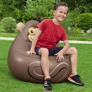 Детское надувное кресло Cozy Critters - Обезьянка 72*72*64 см Bestway (Бествей) фото 6