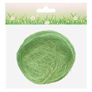 Пасхальное украшение Гнездо Птички Вивьен 10 см зеленое, 2 шт Koopman (Купман) фото 5