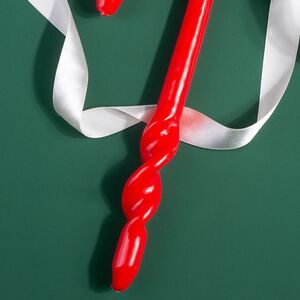 Длинная свеча Флекс 33*3 см красная Омский Свечной фото 2