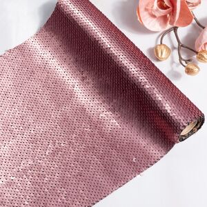 Дорожка на стол Божоле 125*25 см с двусторонними пайетками розовая Koopman (Купман) фото 4