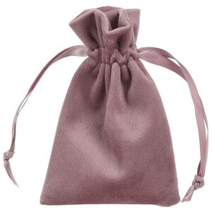 Бархатный мешочек Вельвето 12*8 см, пыльная роза